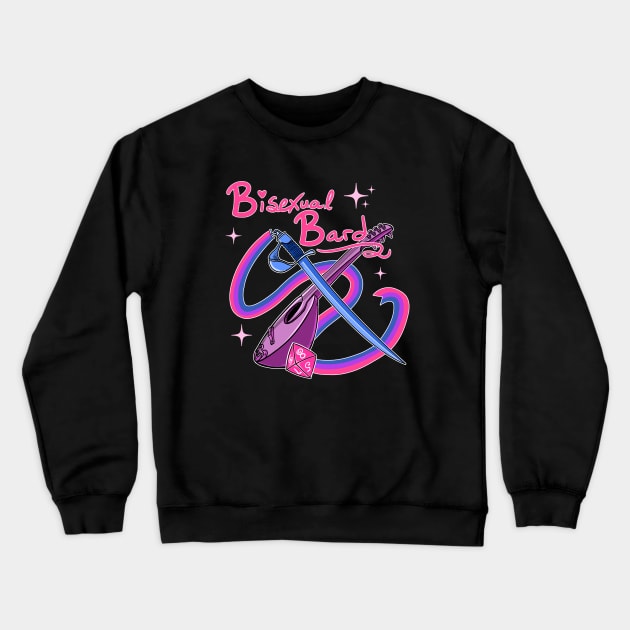 Bisexual Bard Crewneck Sweatshirt by DivineandConquer